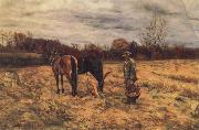 John W.Beatty Harvest Sence china oil painting reproduction